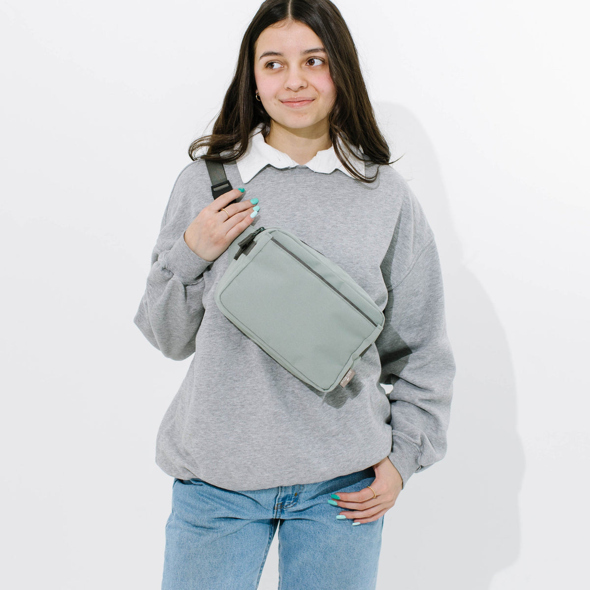 Red Rovr Joey Belt Bag - Sage