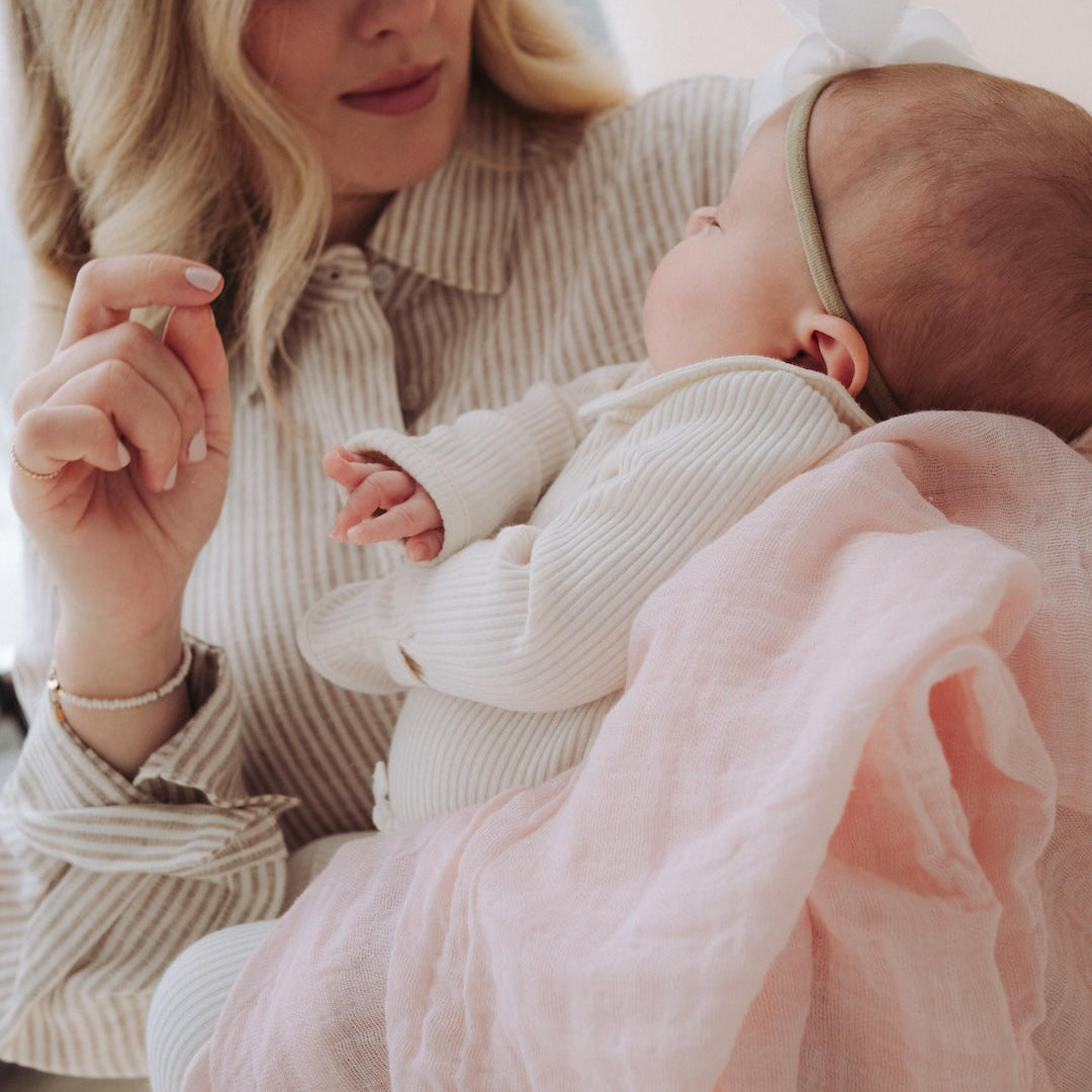 Cotton Muslin Swaddle Blanket 3 Pack - Pastel Petals