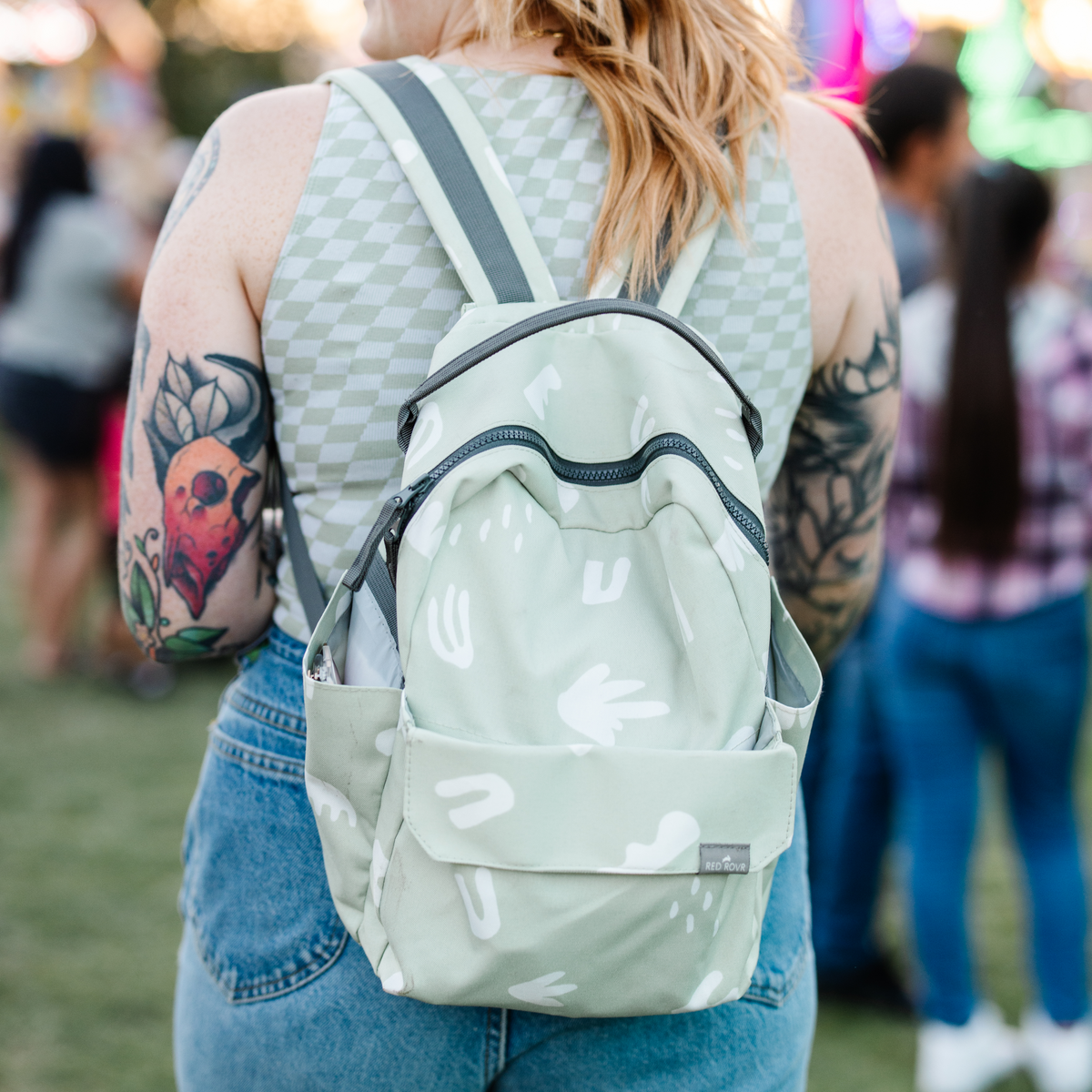 Red Rovr Mini Roo Backpack - Pear Doodle