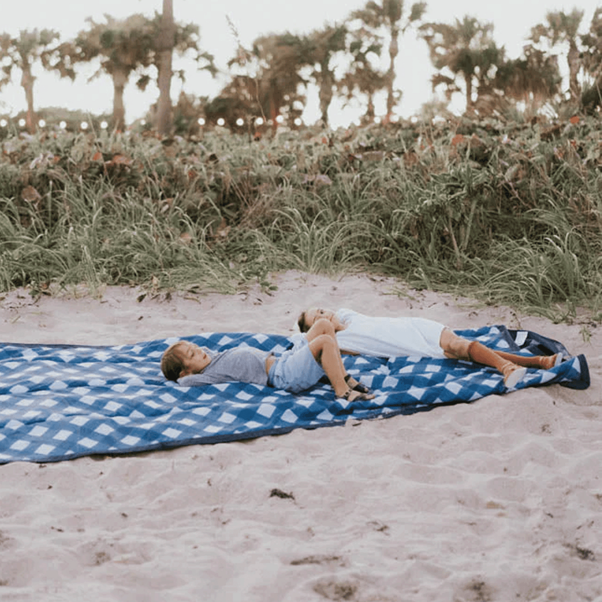 Outdoor Blanket - Navy Plaid