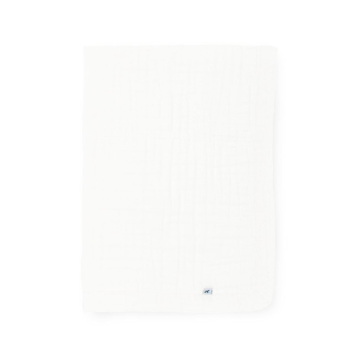 Organic Cotton Muslin Baby Quilt - White