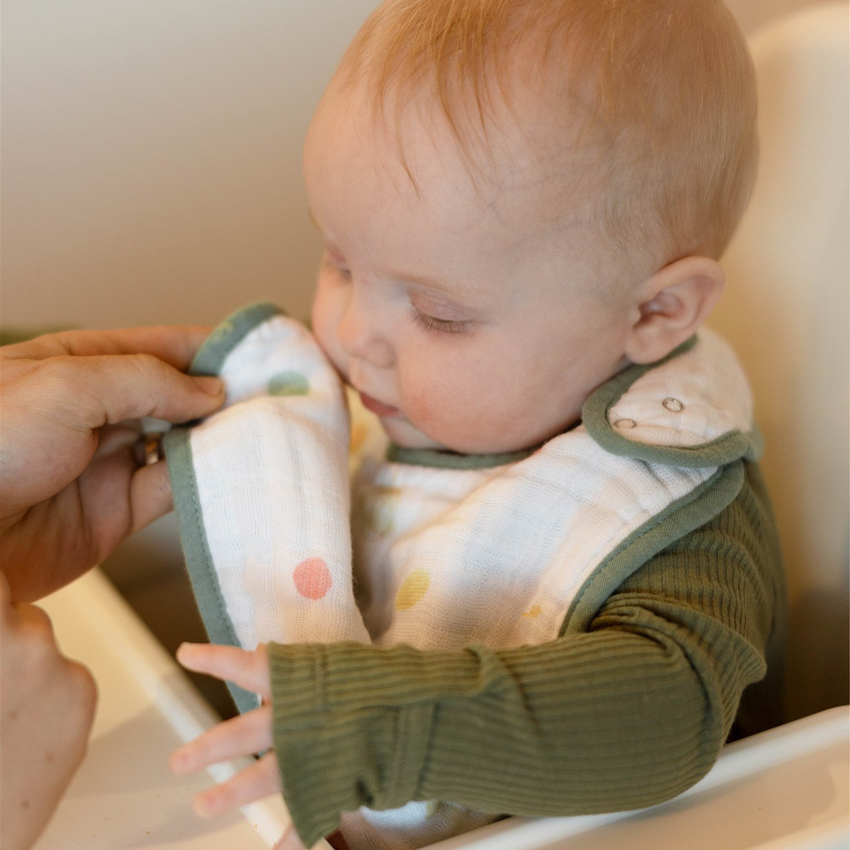 Cotton Muslin Classic Bib 3 Pack - Party Animals