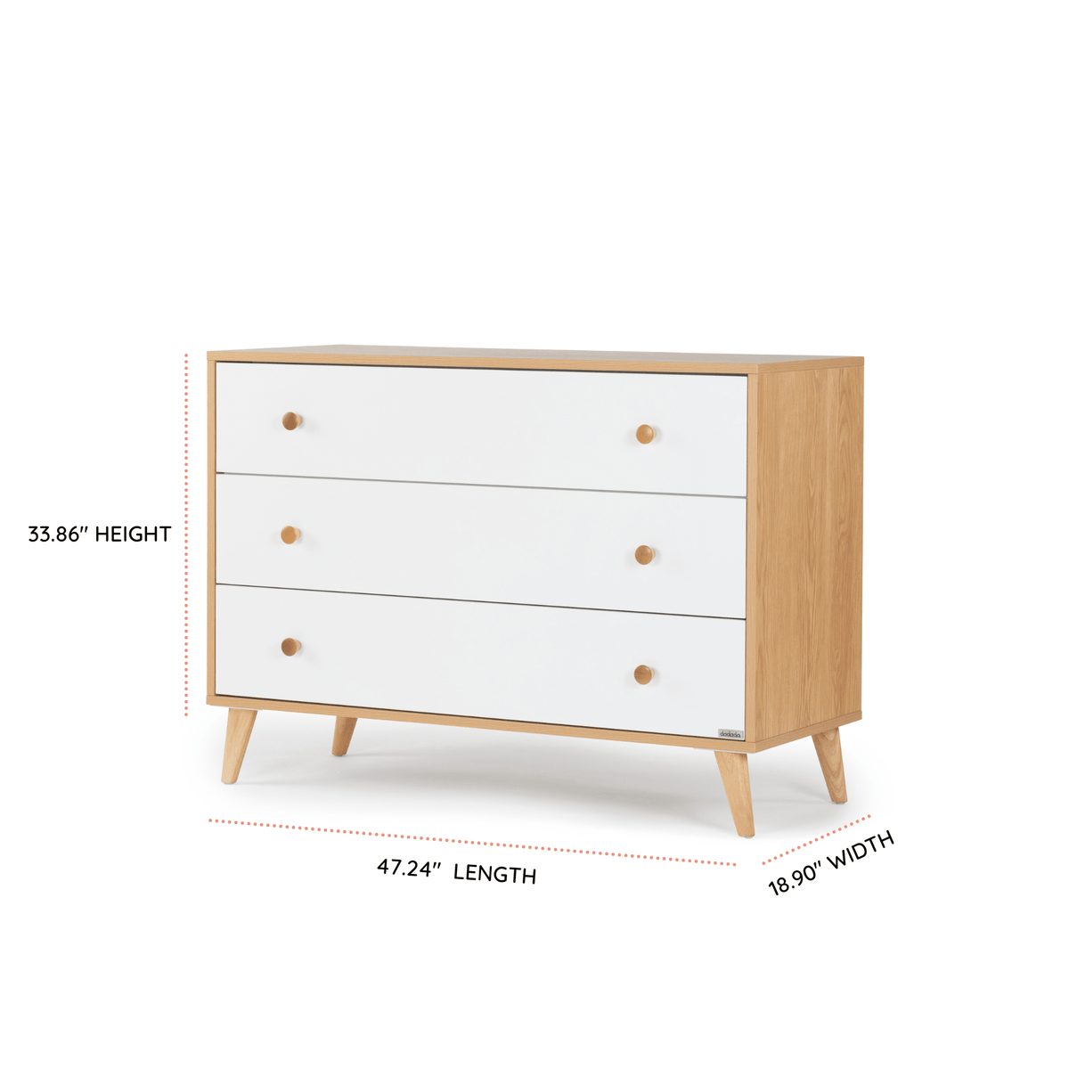 dadada Baby Austin 3-Drawer Dresser