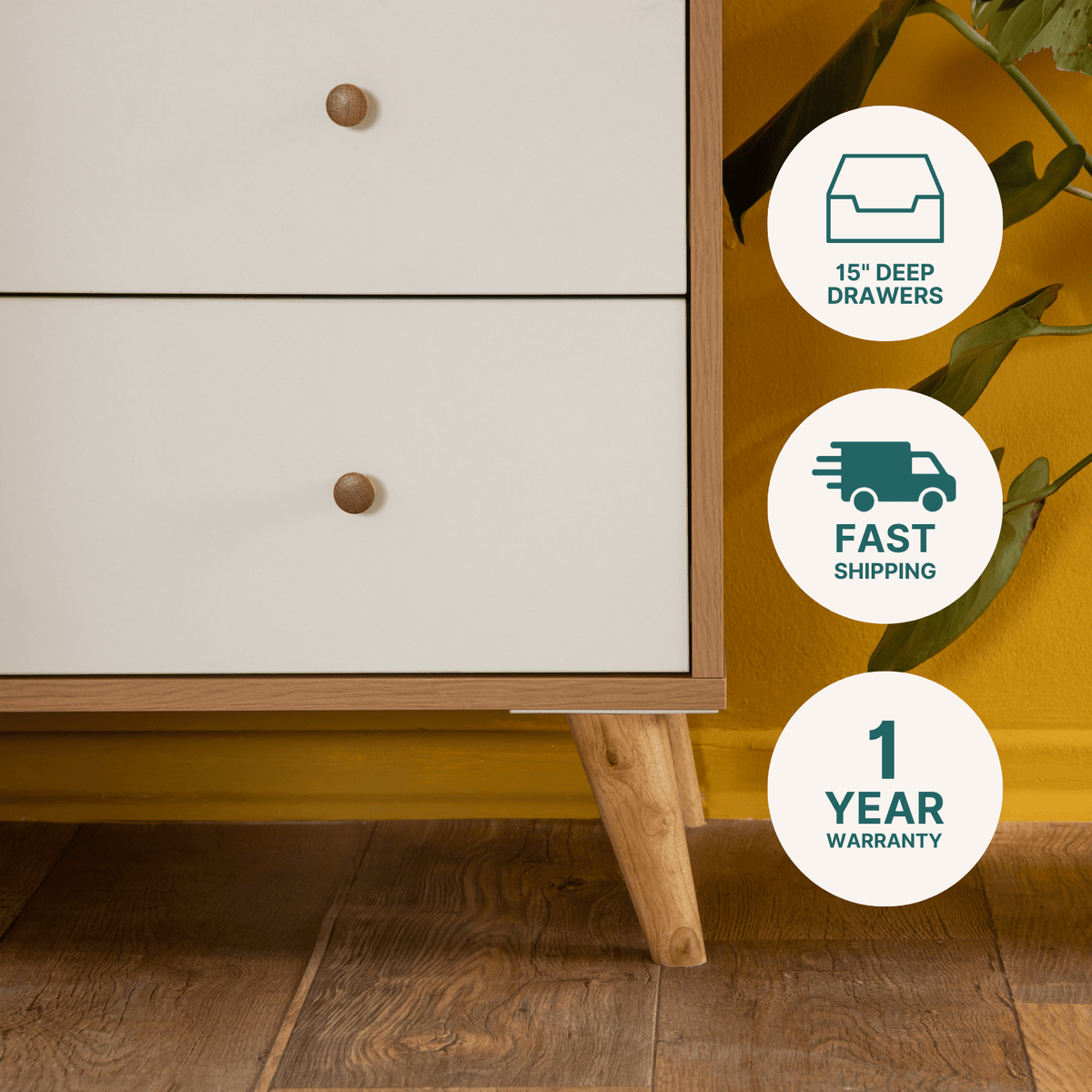 dadada Baby Austin 5-Drawer Nursery Dresser