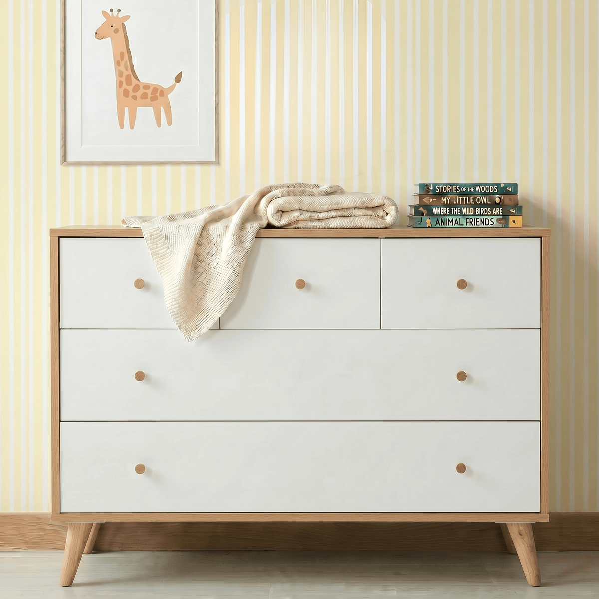 dadada Baby Austin 5-Drawer Nursery Dresser