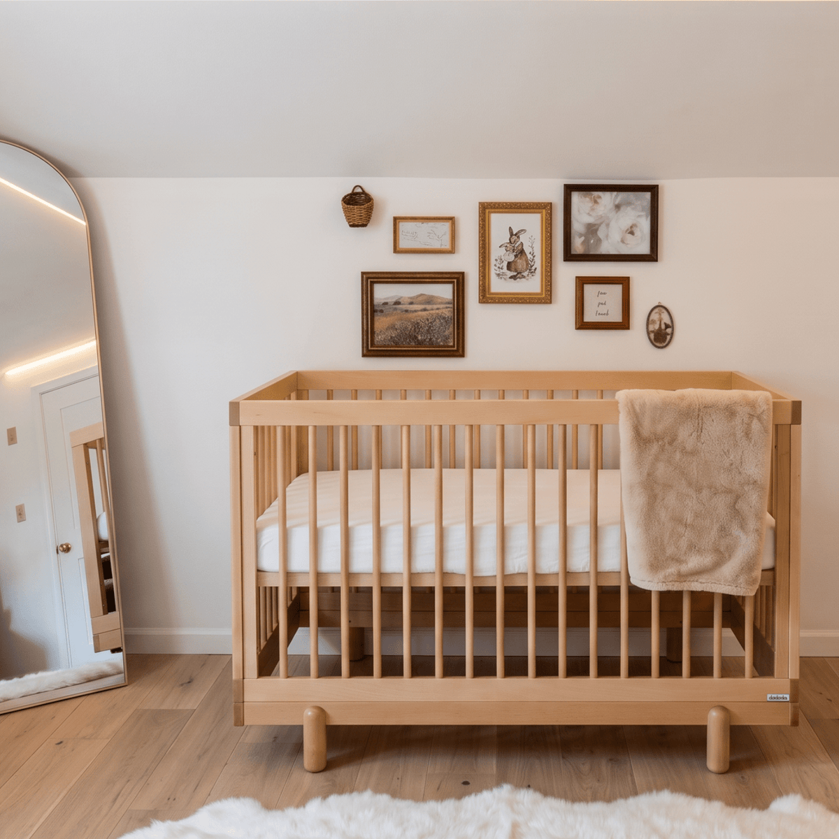 dadada Baby Bliss 4-in-1 Convertible Crib