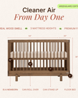 dadada Baby Bliss 4-in-1 Convertible Crib