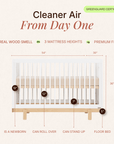 dadada Baby Bliss 4-in-1 Convertible Crib
