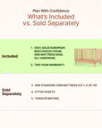 dadada Baby Soho 3-in-1 Convertible Crib